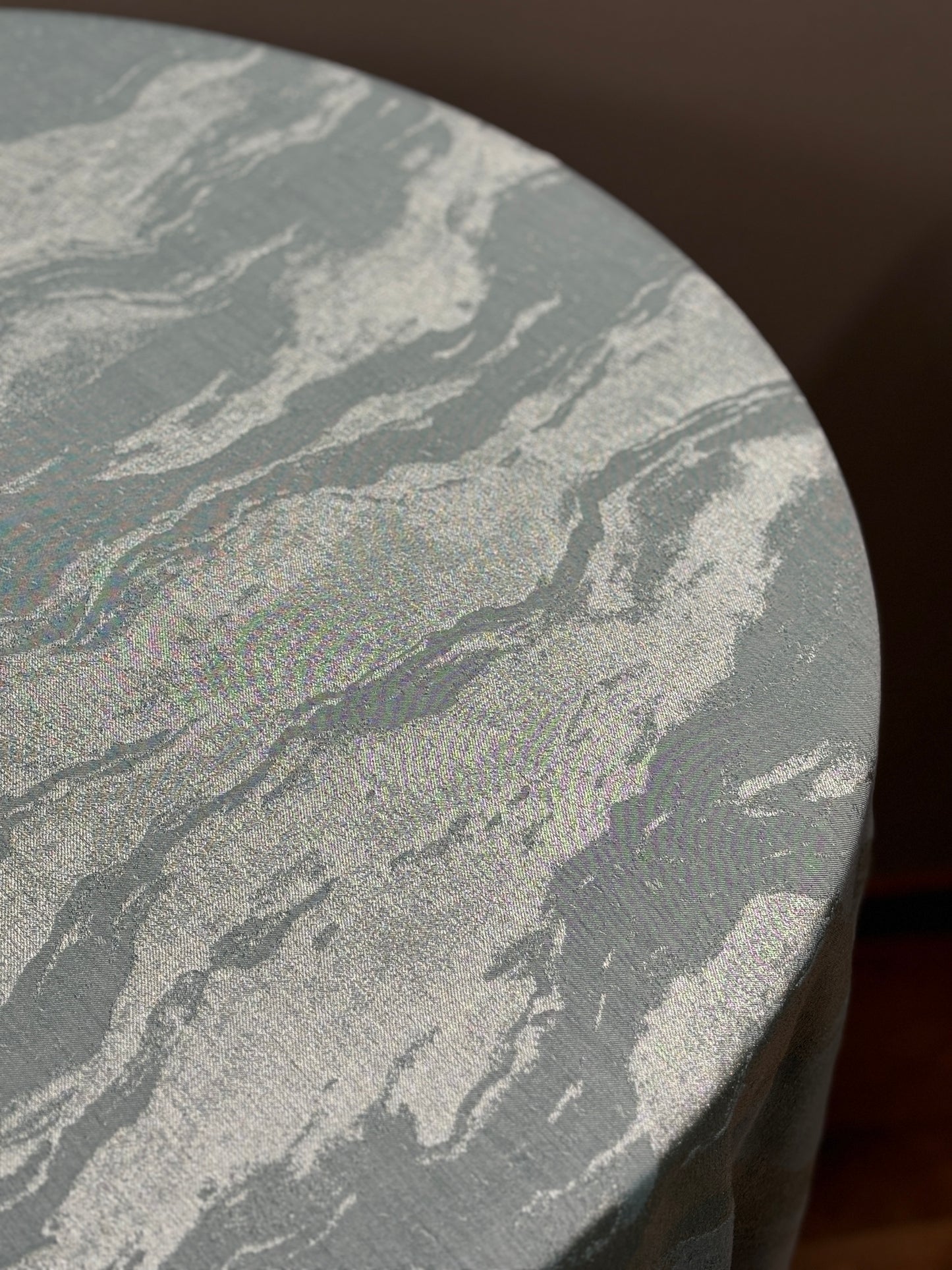 Tablecloth "Waves" Emerald or Pale Green