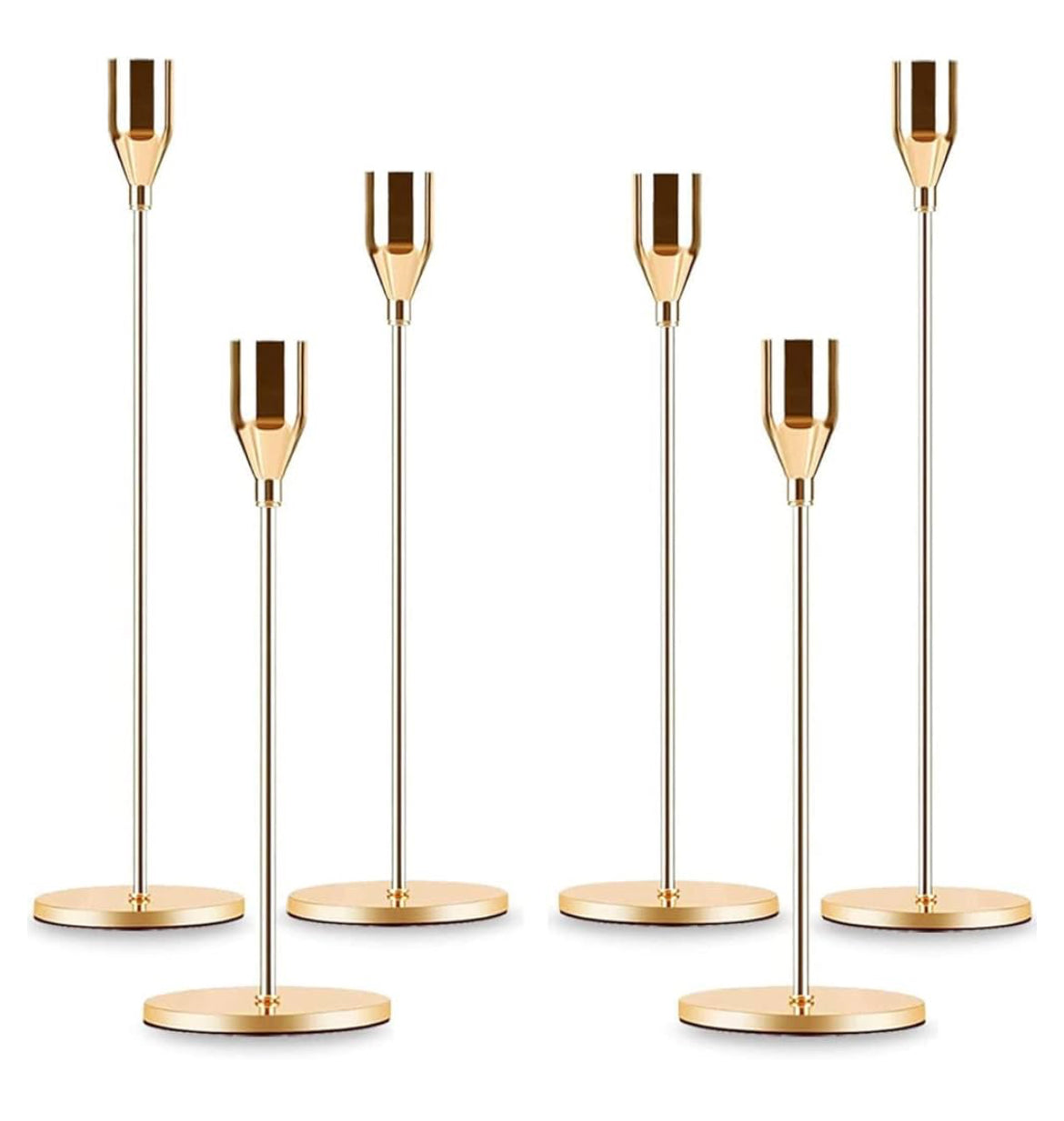 Taper Candle Holders - Gold