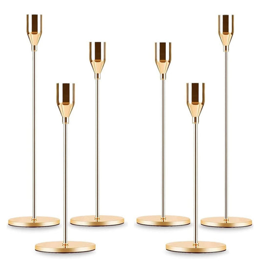 Taper Candle Holders - Gold