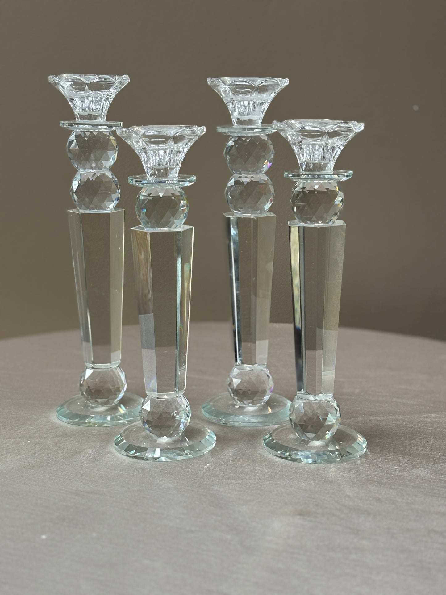 Taper Candle Holder - Crystal