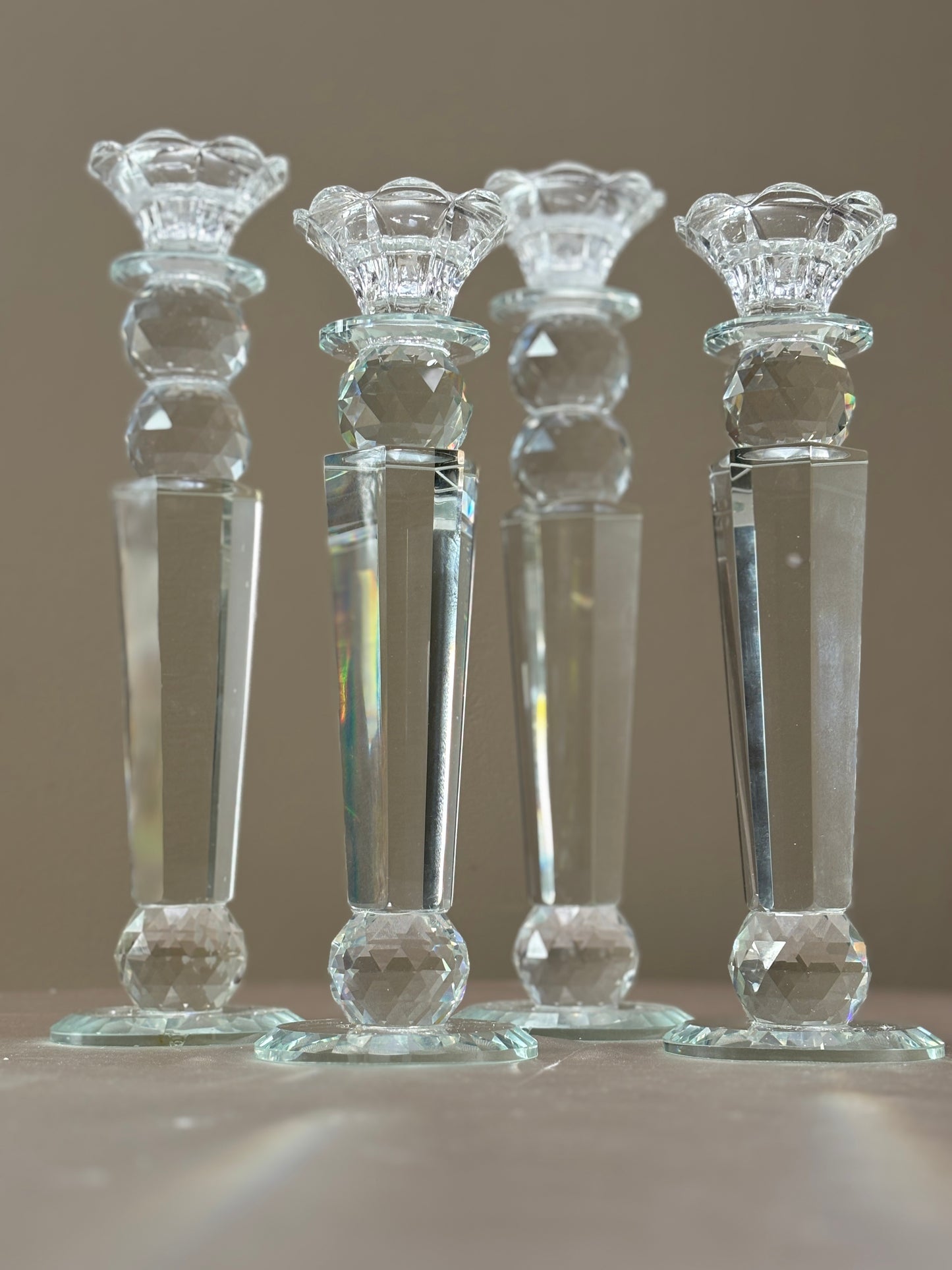 Taper Candle Holder - Crystal