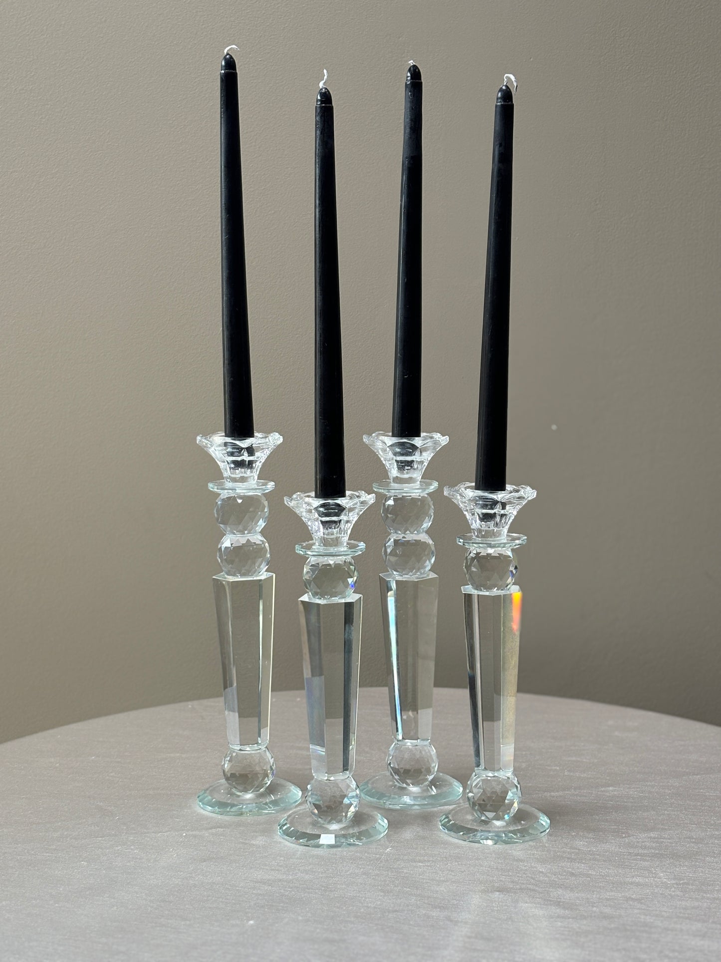 Taper Candle Holder - Crystal